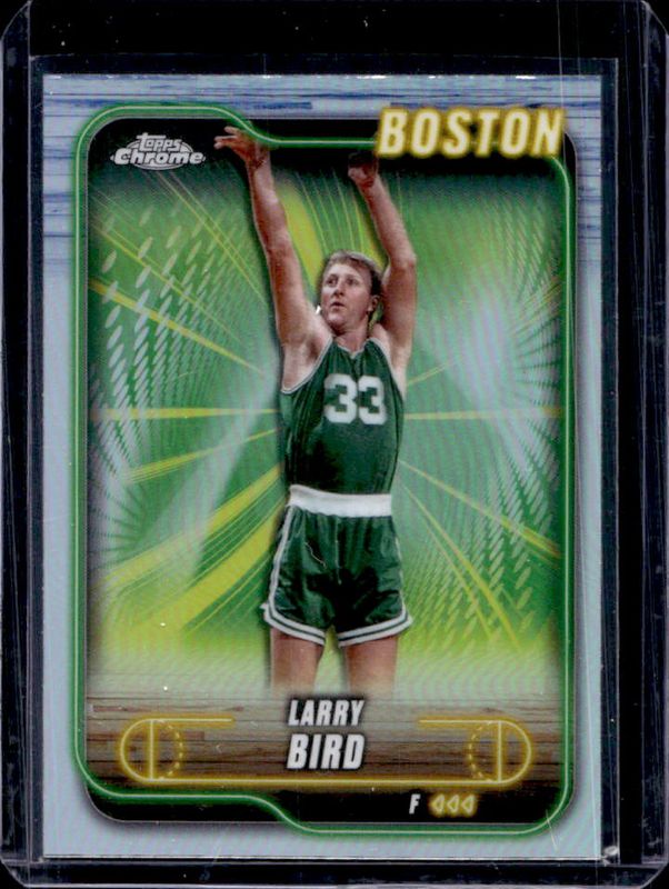 Larry Bird 2024 Topps Chrome #32 Refractor RAW