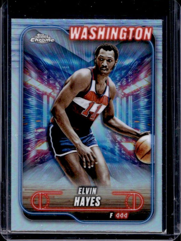 Elvin Hayes 2024 Topps Chrome #85 Refractor RAW