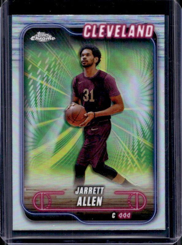 Jarrett Allen 2024 Topps Chrome #17 Refractor RAW