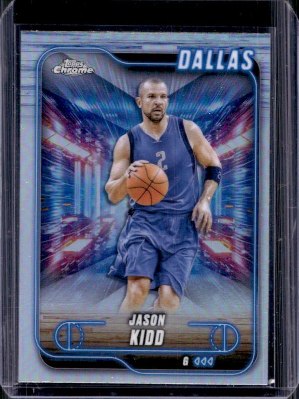 Jason Kidd 2024 Topps Chrome #129 Refractor RAW