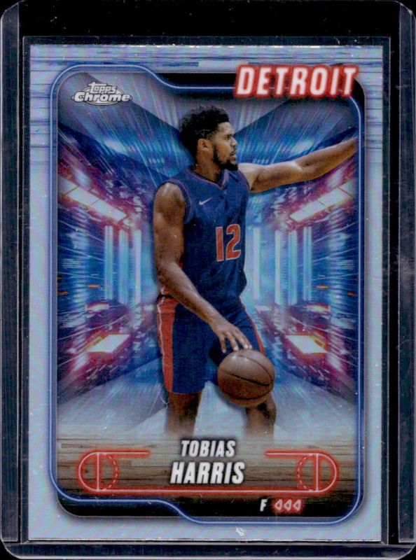 Tobias Harris 2024 Topps Chrome #5 Refractor RAW