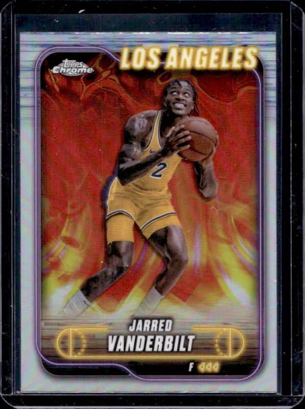 Jarred Vanderbilt 2024 Topps Chrome #27 Refractor RAW