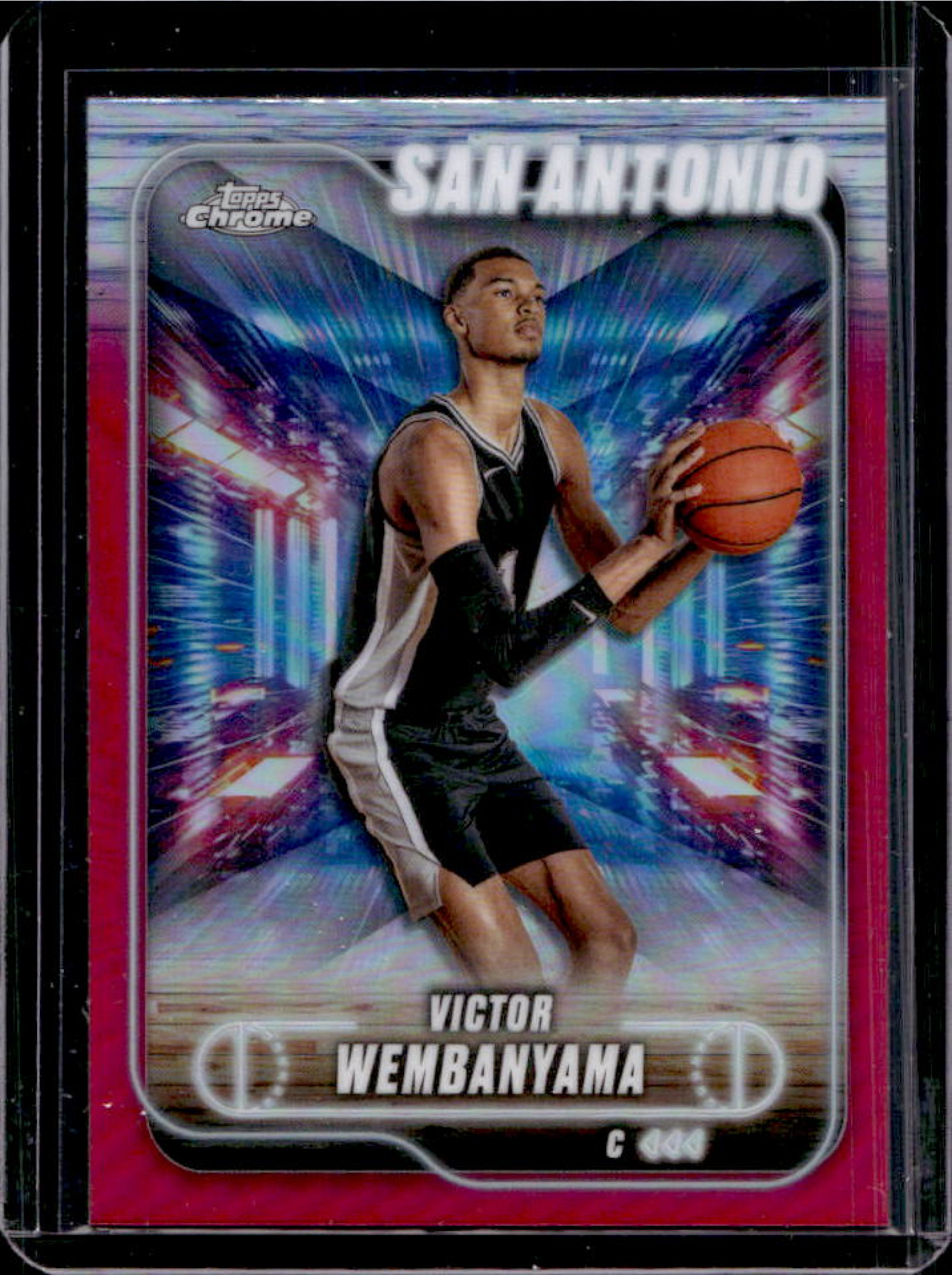 Victor Wembanyama 2024 Topps Chrome #193 Magenta Refractor Price