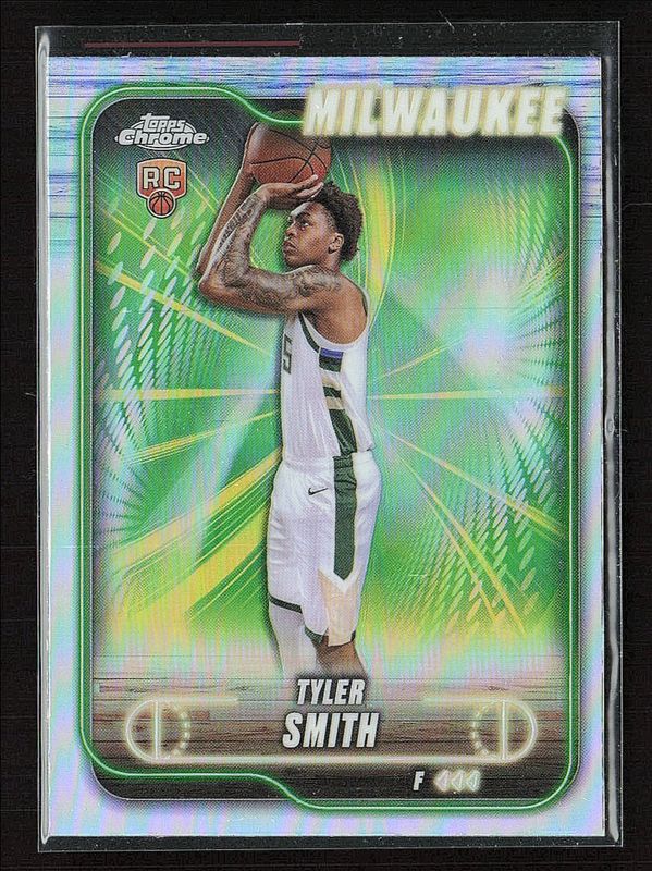 Tyler Smith 2024 Topps Chrome #196 Refractor Rookie RAW