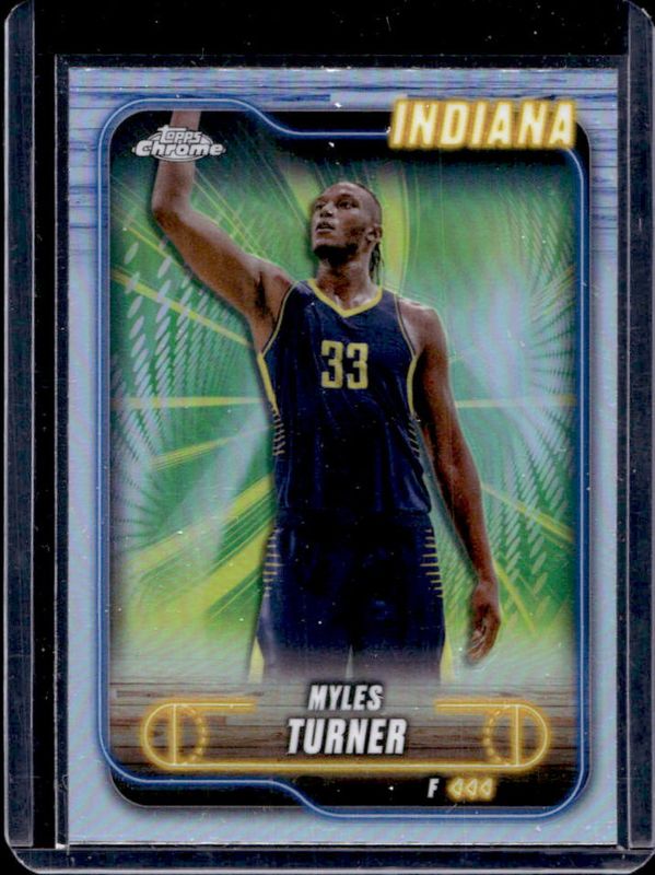 Myles Turner 2024 Topps Chrome #38 Refractor RAW