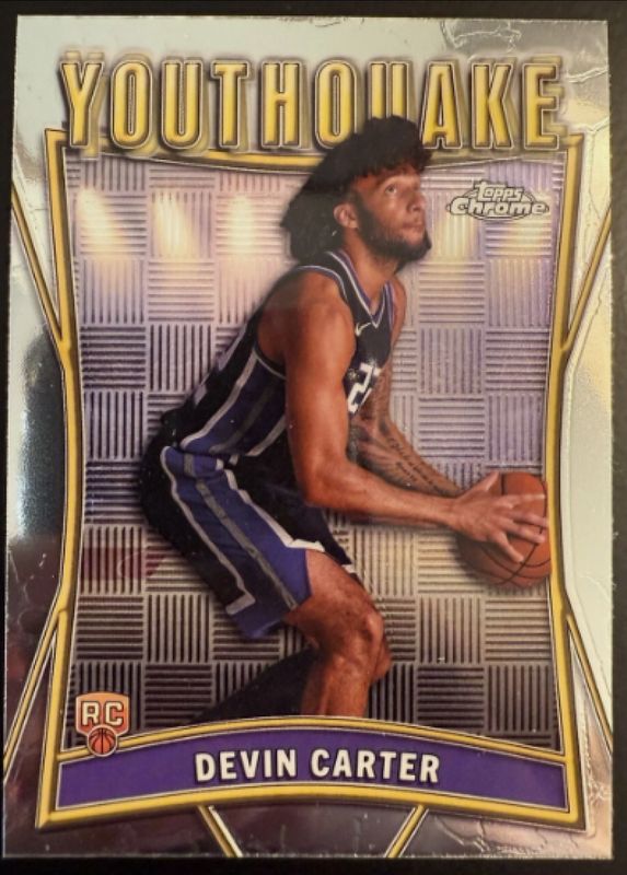 Devin Carter 2024 Topps Chrome #YQ-10 Youthquake Rookie RAW