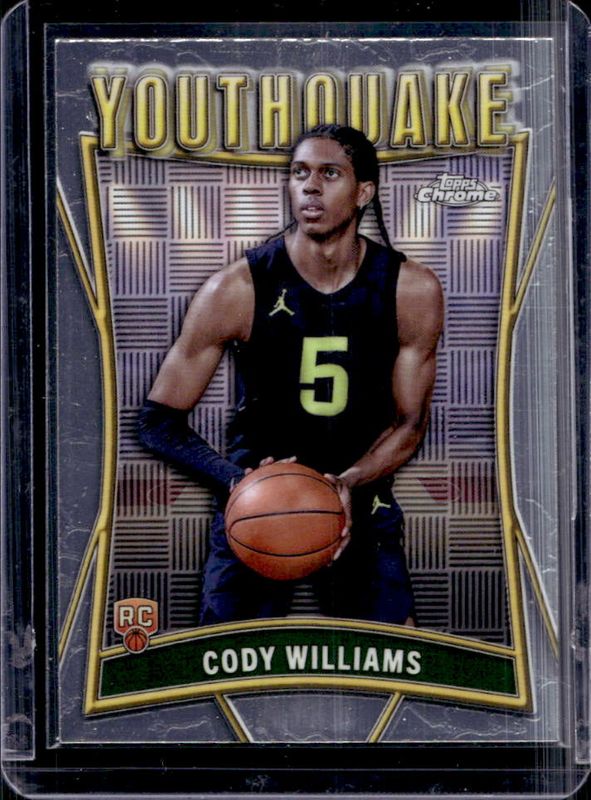 Cody Williams 2024 Topps Chrome #YQ-8 Youthquake Rookie RAW