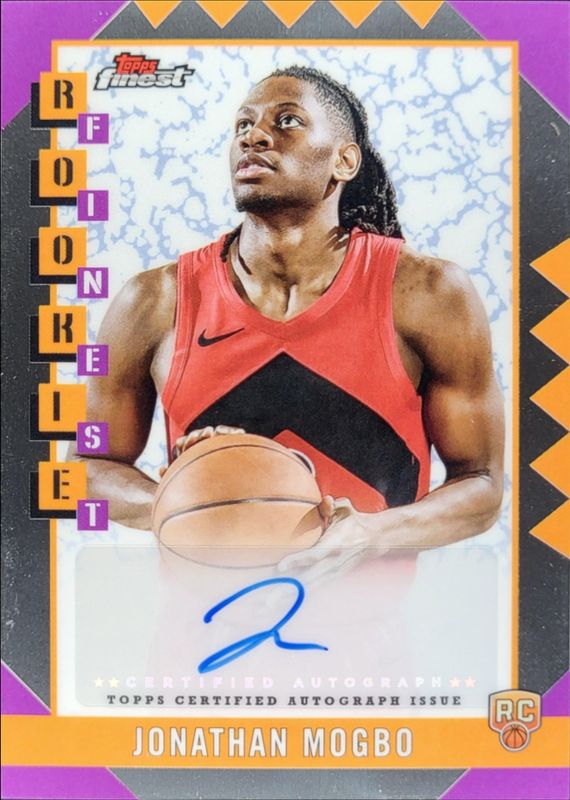 Jonathan Mogbo 2024 Topps Finest #RFA-JM Rookie Finest Autographs RAW