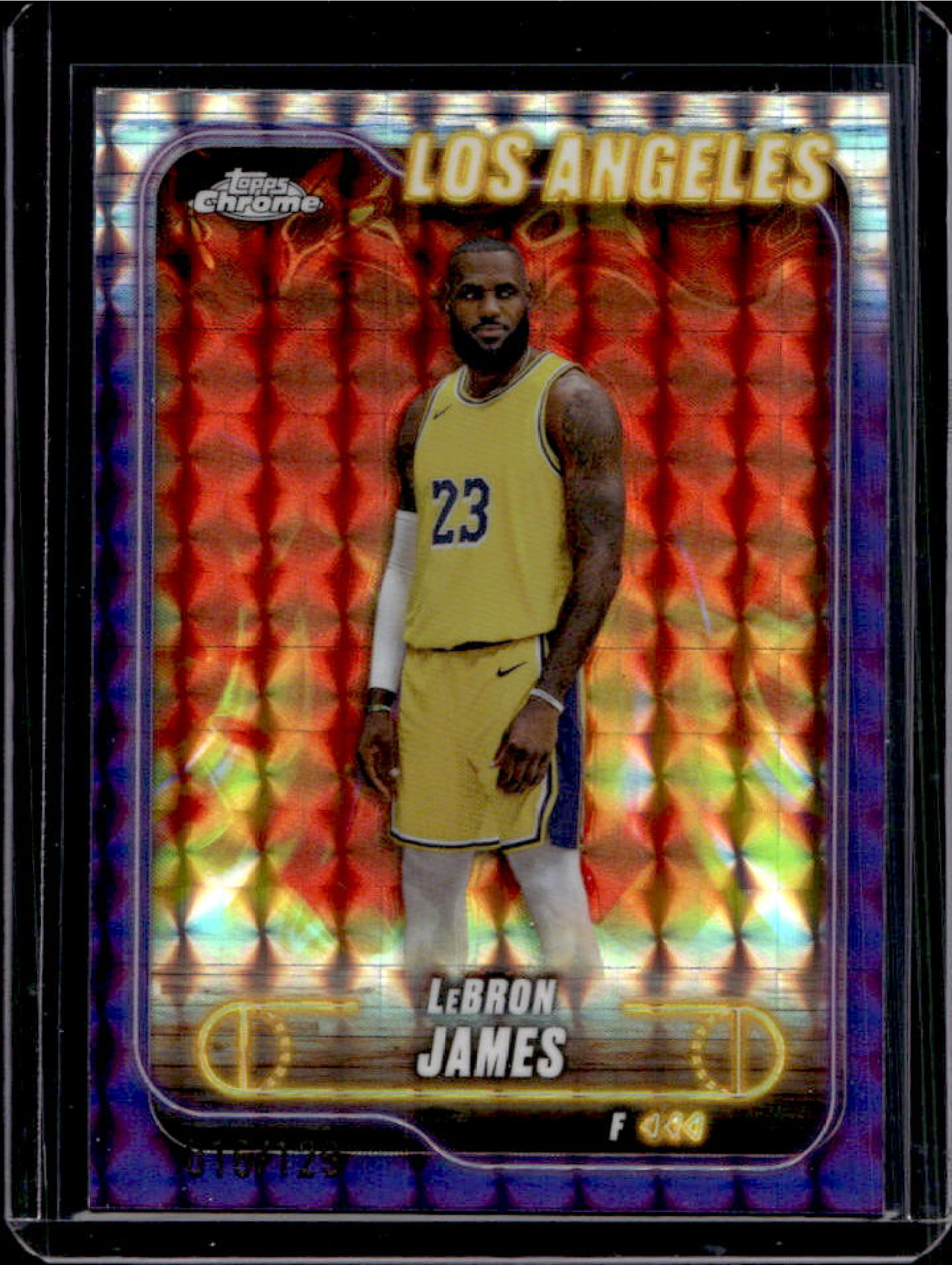その他 topps contemporary Lebron James RC LeBron James 2024 Topps Chrome #22 Purple Geometric Refractor /129
