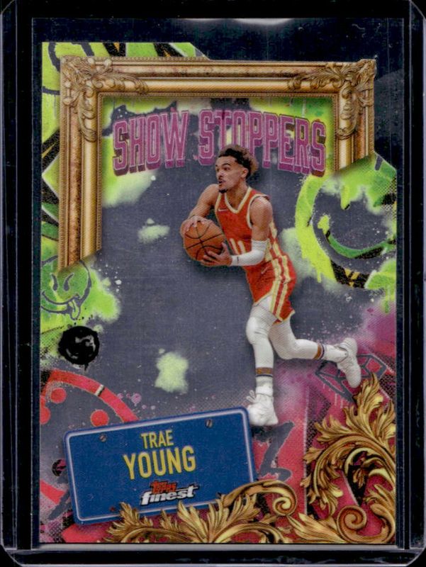 Trae Young 2024 Topps Finest #S-10 Showstoppers RAW