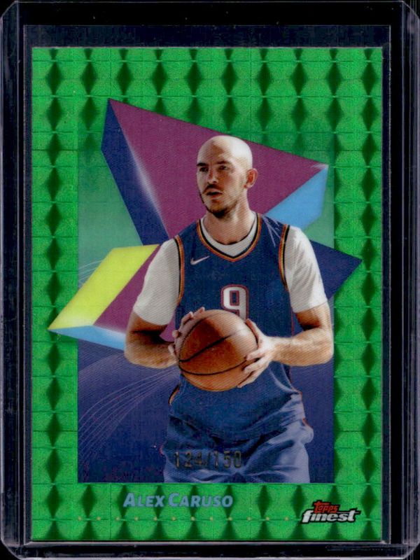 2024 Topps Finest #70 Base Common - Green Geometric Refractor /150