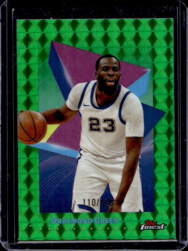 Draymond Green 2024 Topps Finest #88 Base Common - Green Geometric Refractor /150 RAW
