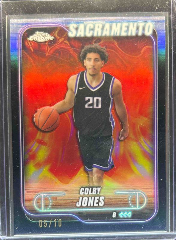 Colby Jones 2024 Topps Chrome #192 Black Refractor /10 RAW