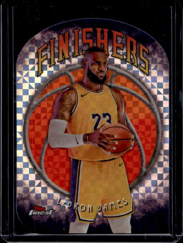 LeBron James 2024 Topps Finest #F-2 Finishers - X-Fractor RAW