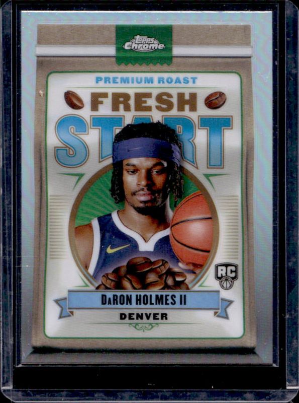 DaRon Holmes II 2024 Topps Chrome #FS-12 Fresh Start - Refractor Rookie RAW