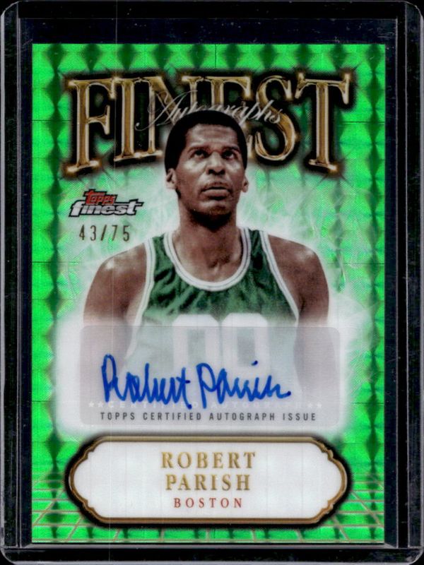 2024 Topps Finest #FA-RP Finest Autographs - Green Geometric Refractor /75
