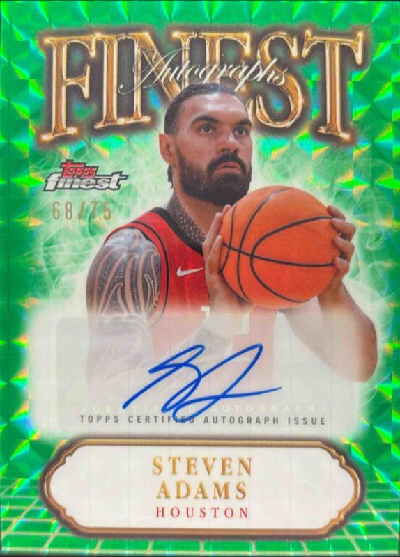 2024 Topps Finest #FA-SA Finest Autographs - Green Geometric Refractor /75