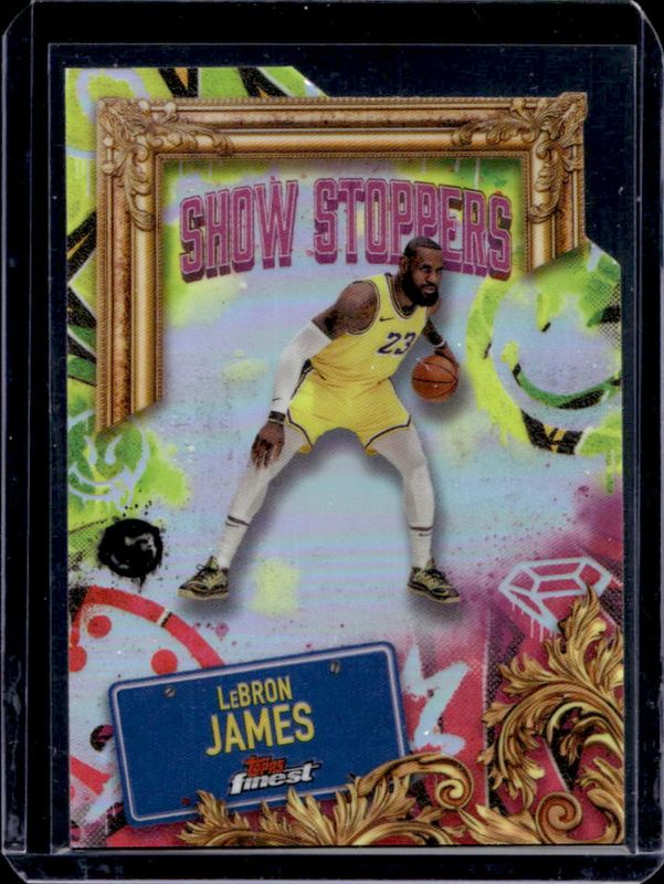 LeBron James 2024 Topps Finest #S-6 Showstoppers - Refractor RAW