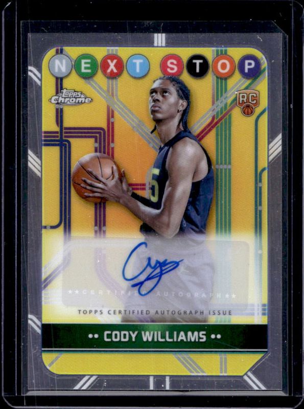 Cody Williams 2024 Topps Chrome #NSS-CW Next Stop Signatures Rookie RAW