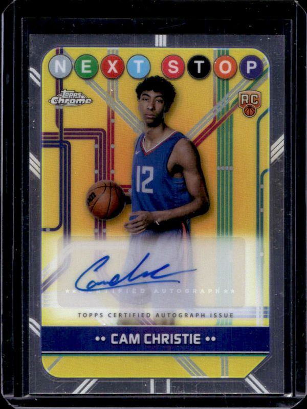 Cam Christie 2024 Topps Chrome #MSS-CC Next Stop Signatures Rookie RAW