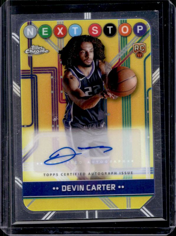 Devin Carter 2024 Topps Chrome #NSS-DC Next Stop Signatures Rookie RAW