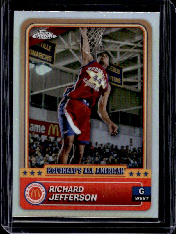 Richard Jefferson 2024 Topps Chrome McDonald's All-American #36 Refractor RAW