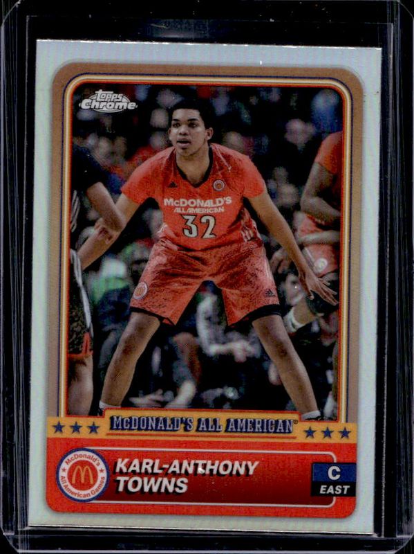 Karl-Anthony Towns 2024 Topps Chrome McDonald's All-American #98 Refractor RAW