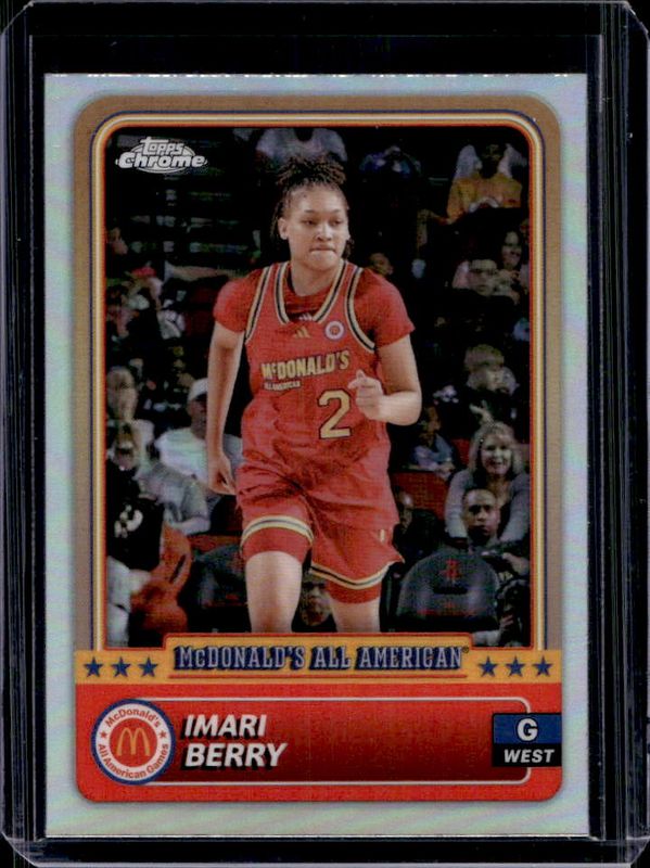 Imari Berry 2024 Topps Chrome McDonald's All-American #13 Refractor RAW