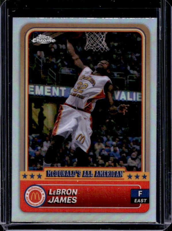 LeBron James 2024 Topps Chrome McDonald's All-American #50 Refractor RAW