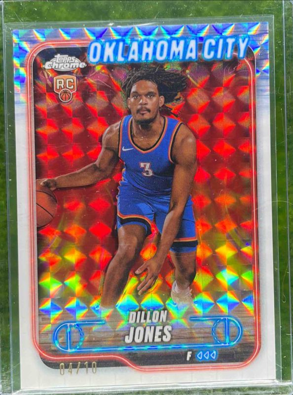 Dillon Jones 2024 Topps Chrome #189 White Geometric Refractor /10 RAW
