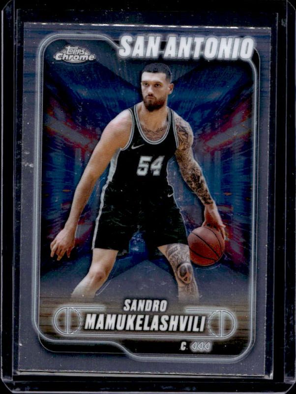Sandro Mamukelashvili 2024 Topps Chrome #186 Base RAW