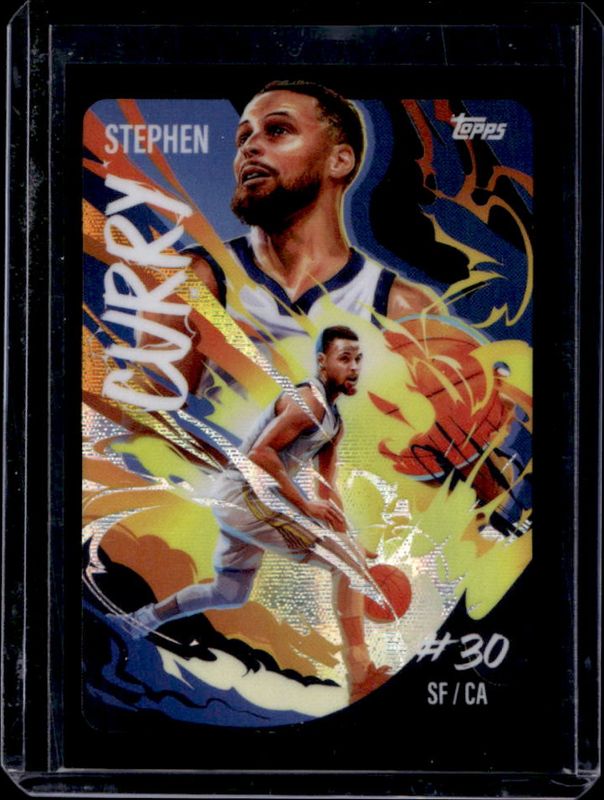 Stephen Curry 2024 Topps Chrome #UVAS-3 Ultra Violet All Stars RAW