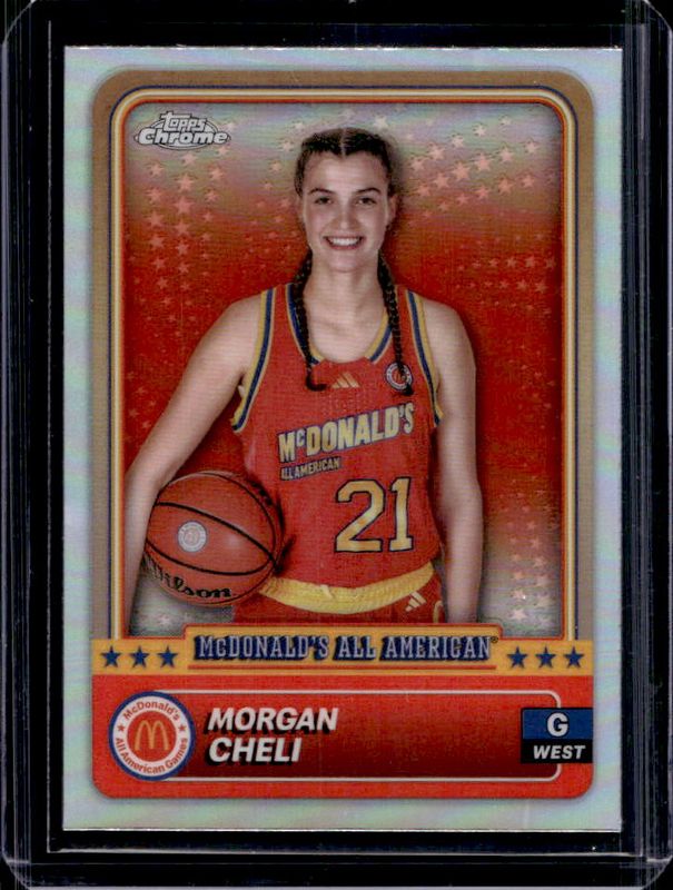 Morgan Cheli 2024 Topps Chrome McDonald's All-American #66 Refractor RAW