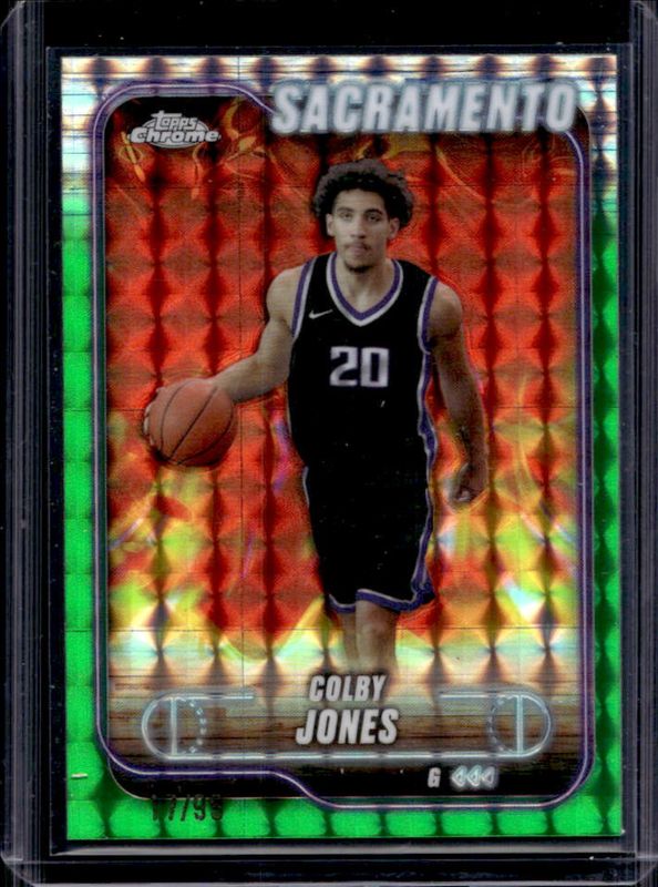 Colby Jones 2024 Topps Chrome #192 Green Geometric Refractor /99 RAW