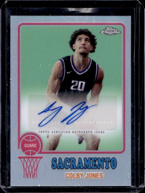 Colby Jones 2024 Topps Chrome #73TA-CJ 1973 Autographs - Refractor RAW