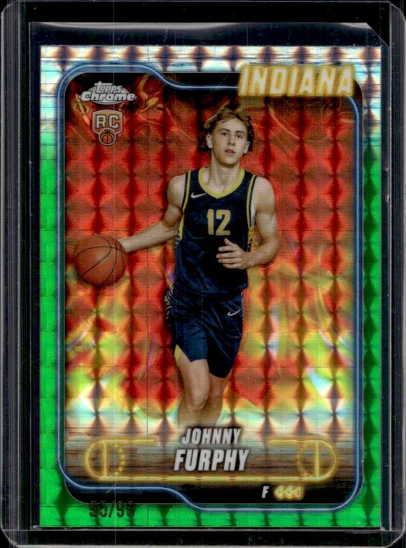 2024 Topps Chrome #139 Green Geometric Refractor /99