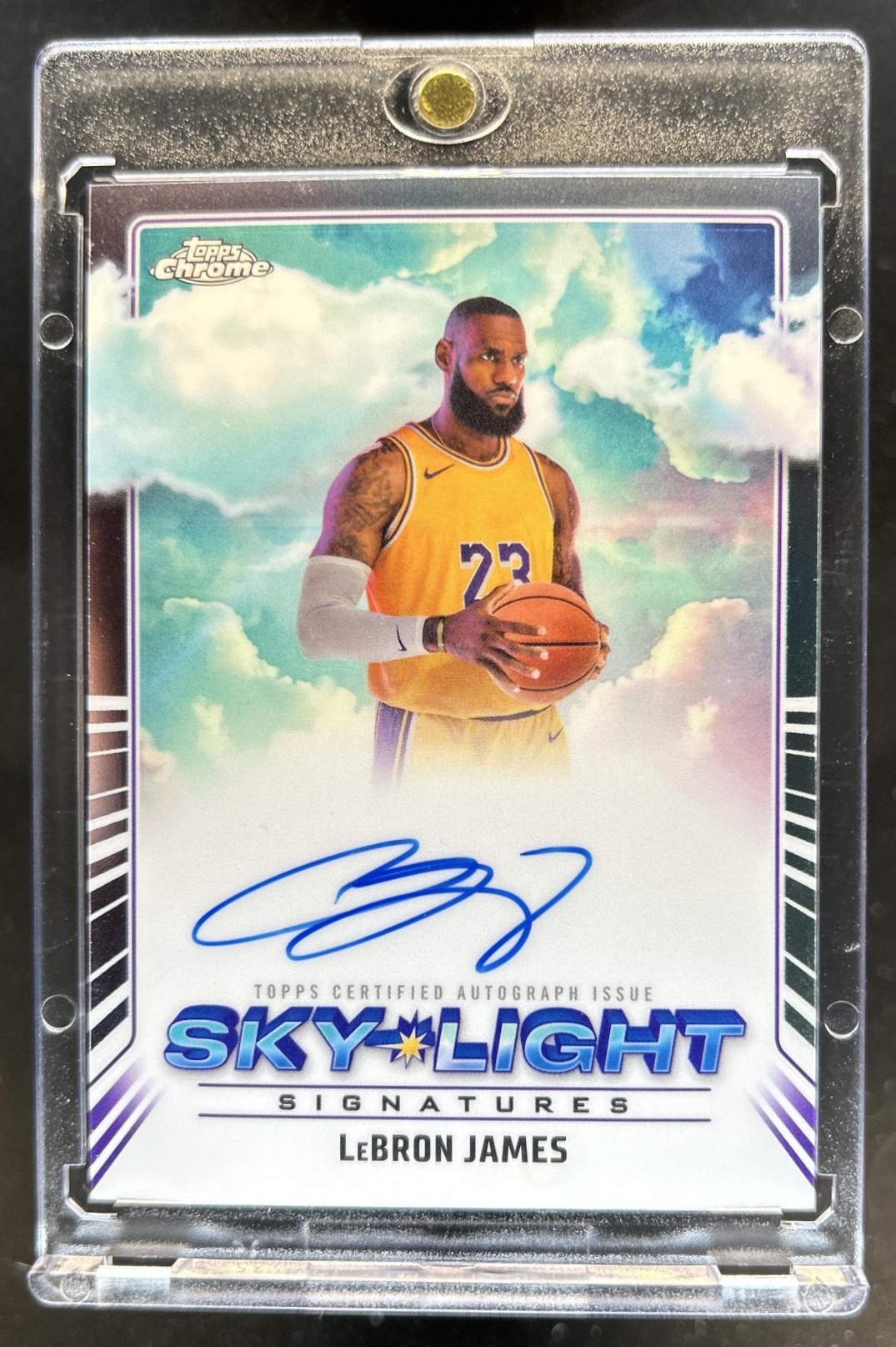 LeBron James 2024 Topps Chrome #SLS-LBJ Sky Light Signatures Price ...