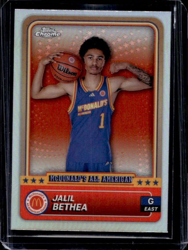 Jalil Bethea 2024 Topps Chrome McDonald's All-American #75 Refractor RAW