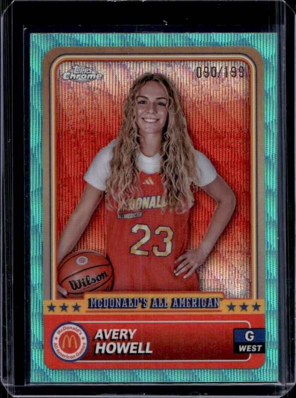 2024 Topps Chrome McDonald's All-American #67 Aqua Wave Refractor /199