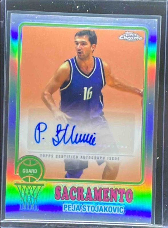 Peja Stojakovic 2024 Topps Chrome #73TA-PS 1973 Autographs - Refractor RAW