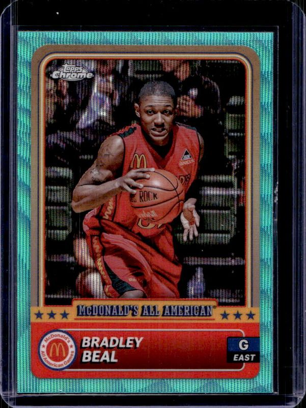 Bradley Beal 2024 Topps Chrome McDonald's All-American #97 Aqua Wave Refractor /199 RAW