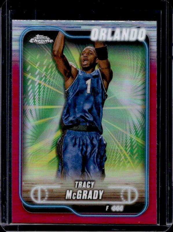 Tracy McGrady 2024 Topps Chrome #42 Pink Refractor RAW