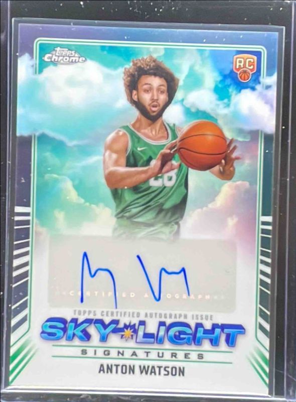 Anton Watson 2024 Topps Chrome #SLS-AWA Sky Light Signatures RAW