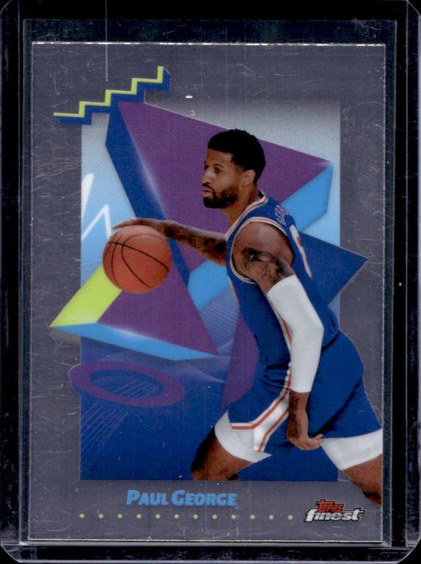 Paul George 2024 Topps Finest #173 Base Uncommon RAW