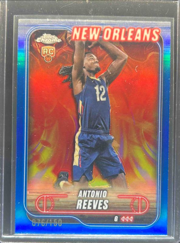 Antonio Reeves 2024 Topps Chrome #131 Blue Refractor /150 RAW