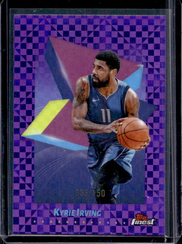 Kyrie Irving 2024 Topps Finest #22 Base Common - Purple X-Fractor /150 RAW