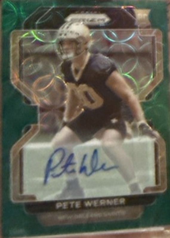 2021 Prizm #391 Rookie Autographs - Green Scope /75