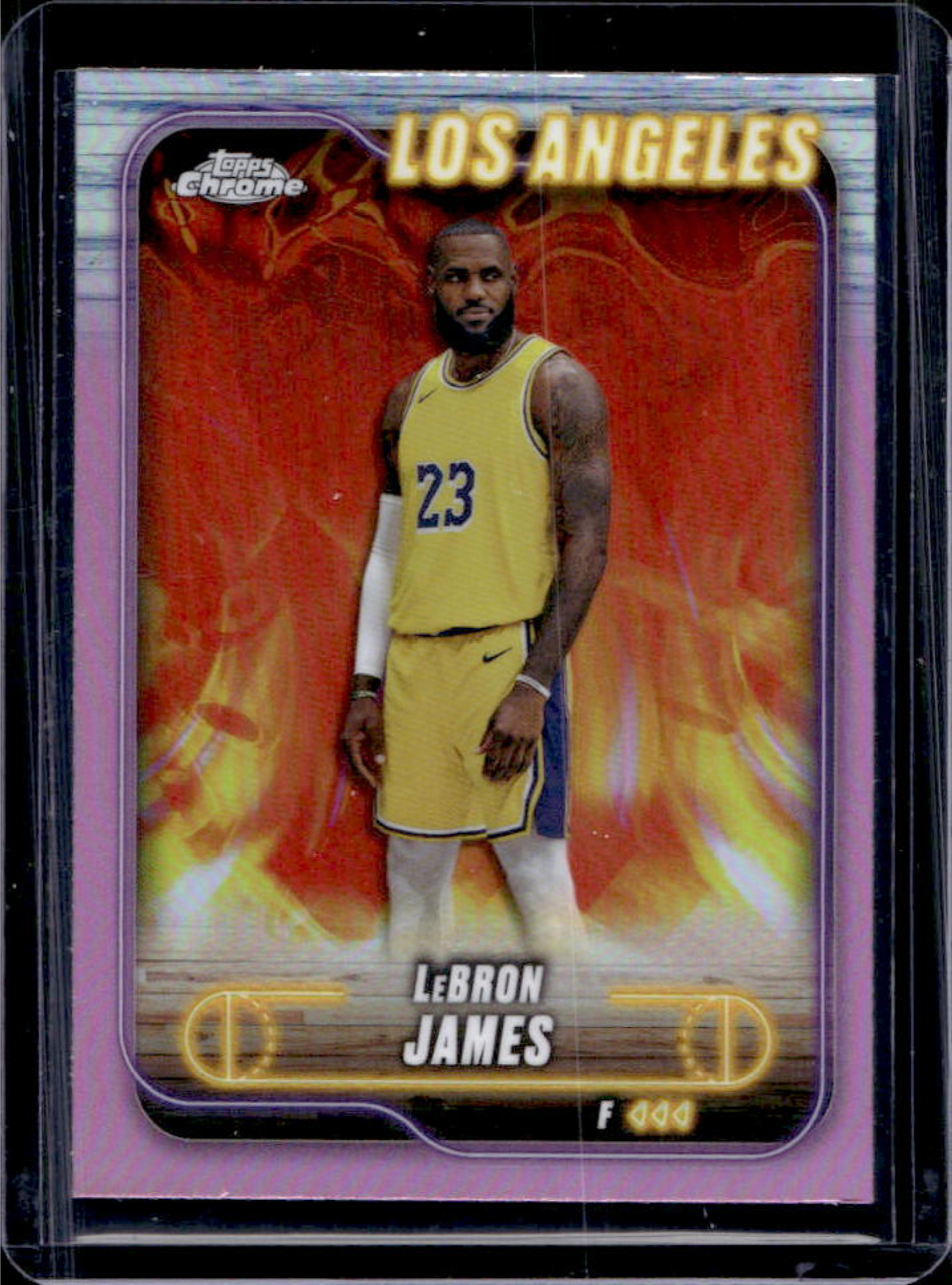 LeBron James 2024 Topps Chrome #22 Pink Refractor Price Guide