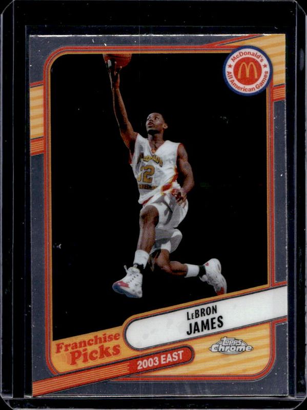 LeBron James 2024 Topps Chrome McDonald's All-American #REA-LEB Franchise Picks RAW