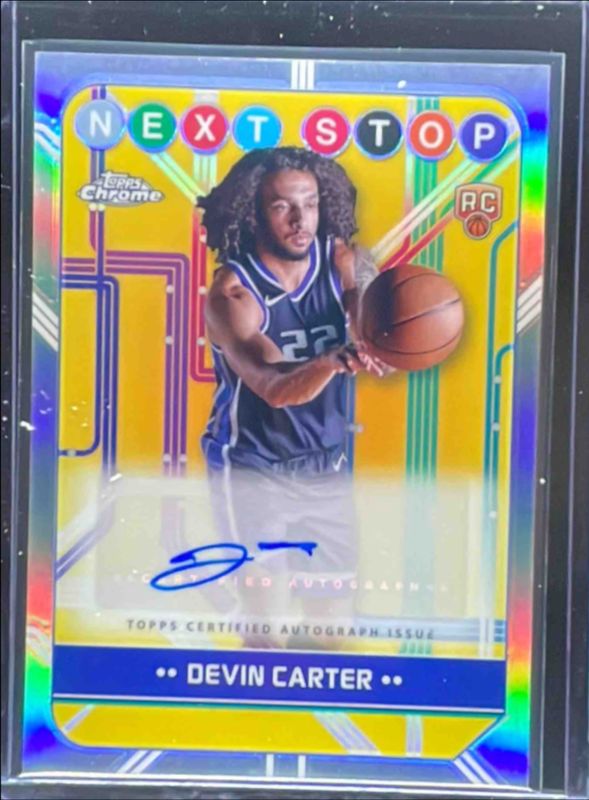 Devin Carter 2024 Topps Chrome #NSS-DC Next Stop Signatures - Refractor Rookie RAW
